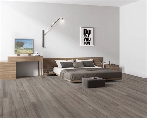 Bedroom With Grey Wood Floors | Floor Roma