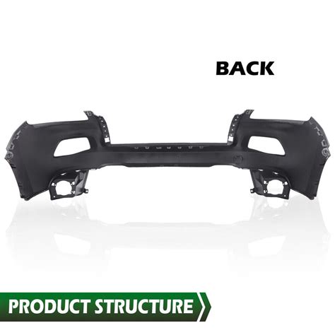 Front Upper Bumper Cover Black Ch Fit For Jeep