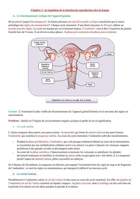 Pdf Chapitre 2 Régulation Des Cycles Sexuels Chez La Femme Pdf