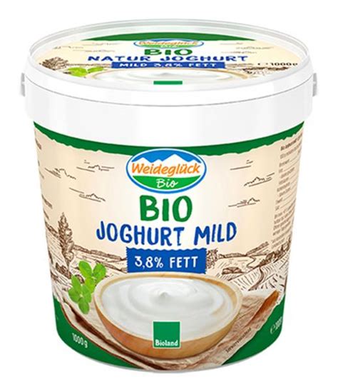 Weideglück Bio Joghurt mild 3 8 Fett online kaufen bei myTime de