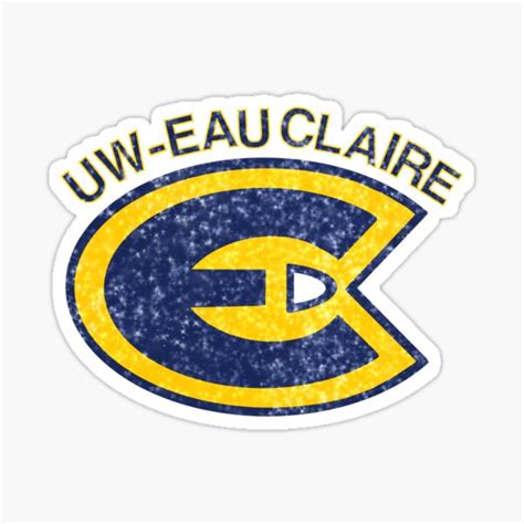 "UW-Eau Claire glitter logo" Sticker for Sale by ehalverson101 | Redbubble