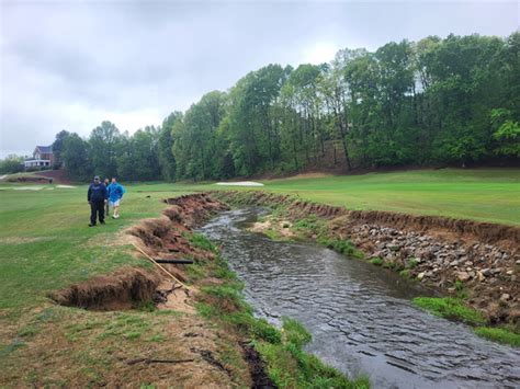 Golf Course Stream Bank Erosion Control