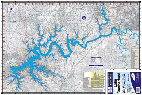 Lake Cumberland Waterproof Map #803 – Kingfisher Maps, Inc.