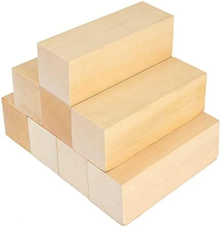 Amazon CYEAH 8 PCS Basswood Carving Block 6 X 2 X 2 Inch Basswood