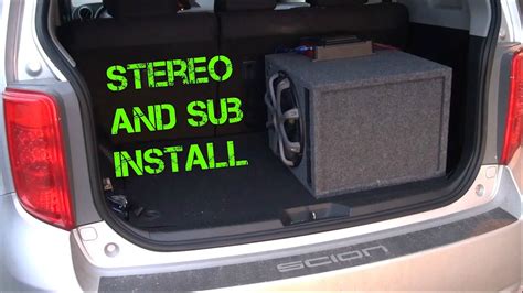 Scion Xb Stereo Upgrade