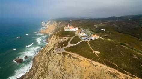 Cabo Da Roca Aerial View Westernmost Extent Of Continental Europe