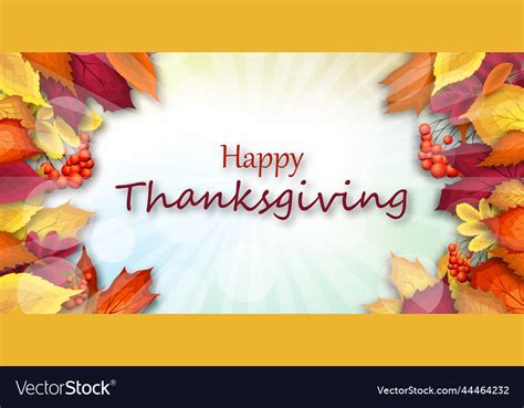 Thanksgiving day banner Royalty Free Vector Image