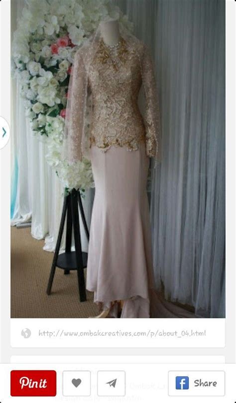 Dusty Pink Rose Gold Wedding Dress Muslimah