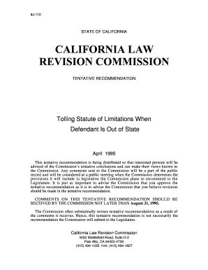 Fillable Online Tolling Statute Of Limitations When Fax Email Print