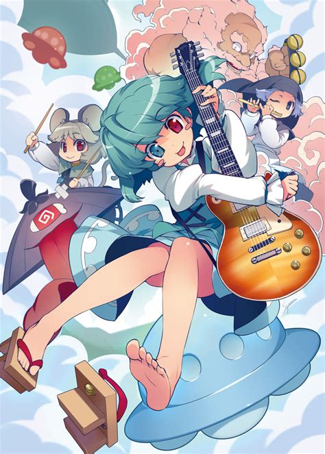 Tatara Kogasa Nazrin Kumoi Ichirin And Unzan Touhou Drawn By