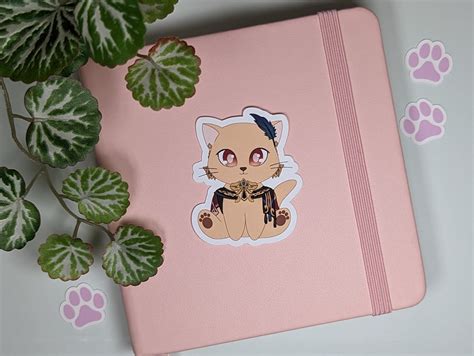 Kaveh Sticker Genshin Impact Sticker Kawaii Cat Sticker Etsy Australia