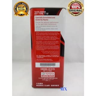 New Original Toyota Automatic Transmission Fluid Atf Type T Iv Liter