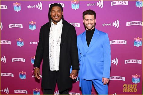 R K Russell Boyfriend Corey O Brien Couple At Glaad Nfl Pride