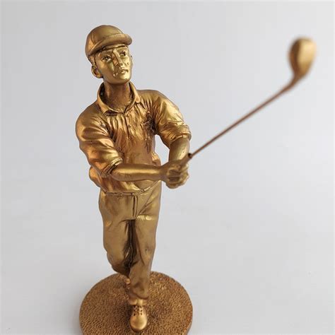 Figura Deportes Golfista Masculino Portada 2 Decorativa Chemar Decor