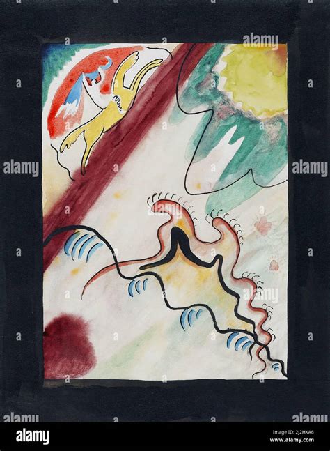 The Blue Rider Title Design Wassily Kandinsky As Art Print Or Hand