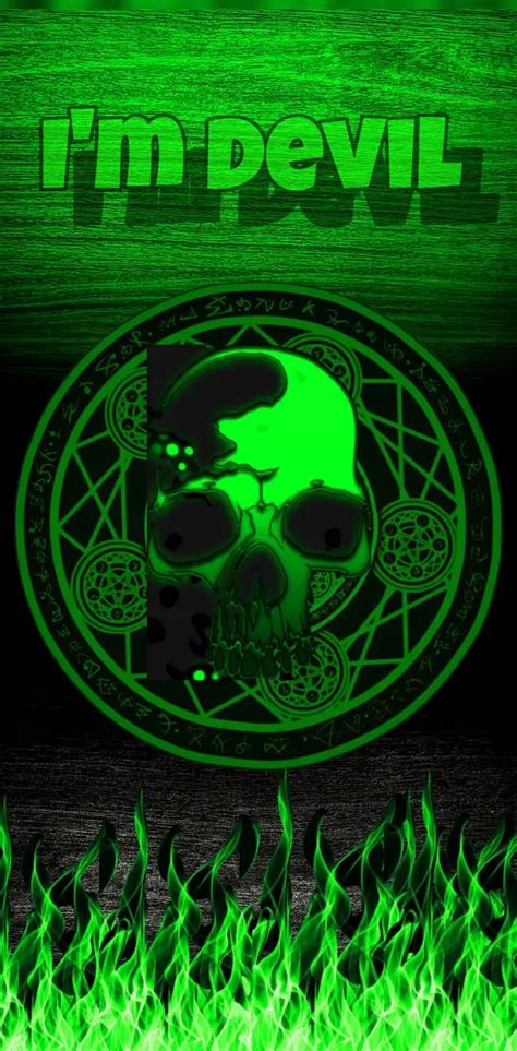 Green Skull Wallpaper By Xdjames0999 Download On Zedge™ 607b