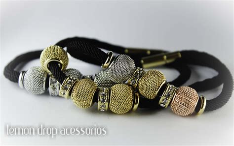 Pulseira De Corda Inspirada Em Pandora R 35 00 COD BX1951 Leather