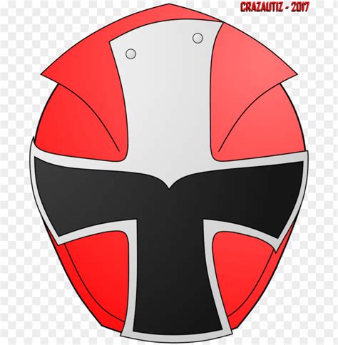 Ower Rangers Clipart Red Power Ranger Ninja Steel Helmet PNG Image