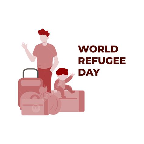 World Refugee Day Vector Art Png Refugee Day Care Designs Care