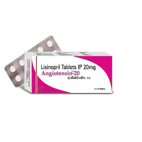 Angiotensin Mg Tablets Lisinopril Mg At Rs Stripe In New