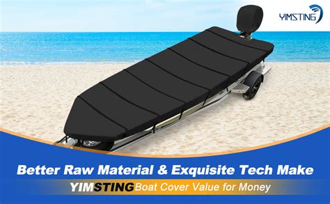 Amazon YimSting Jon Boat Cover 16 Ft 600D Heavy Duty Trailerable