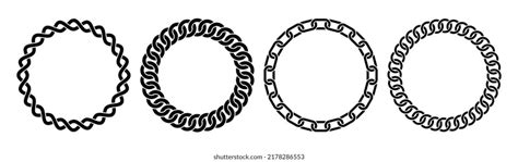 Chain Links Vector Circle