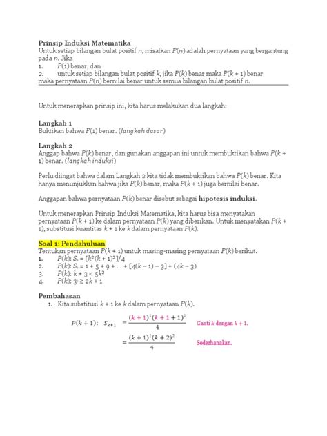 Detail Contoh Soal Induksi Matematika Sederhana Koleksi Nomer