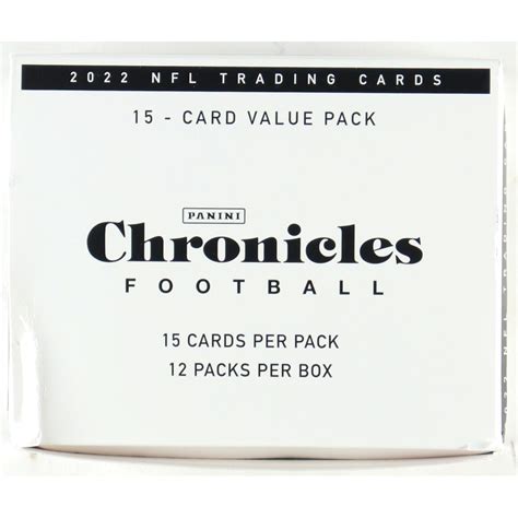 Panini Chronicles Football Jumbo Value Pack Box Pristine Auction