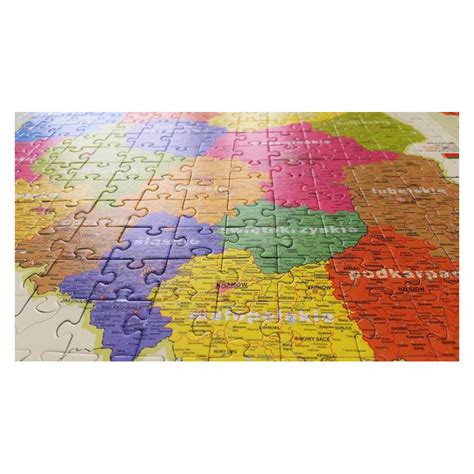 Puzzle Edukacyjne Dla Dzieci Mapa Polski Mapa Polityczna