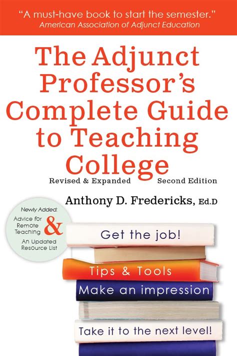 Adjunct Professor Complete Guide to Teaching College, 2nd Ed - Blue ...