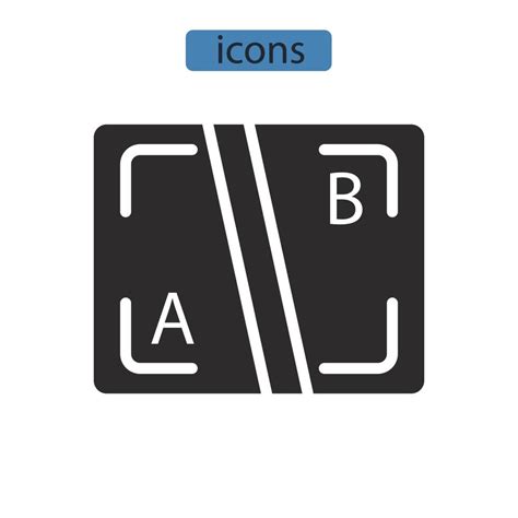 Iconos De Prueba Ab Símbolo Elementos Vectoriales Para Web Infográfico