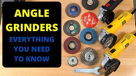 How To Use An Angle Grinder Angle Grinder Attachments Youtube