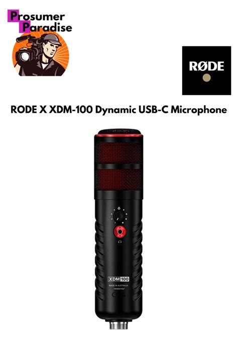 RODE X XDM 100 Dynamic USB C Microphone Audio Microphones On Carousell