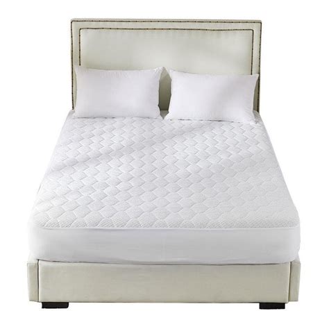 Bamboo Pillowtop Mattress Topper Protector White - Queen | BIG W