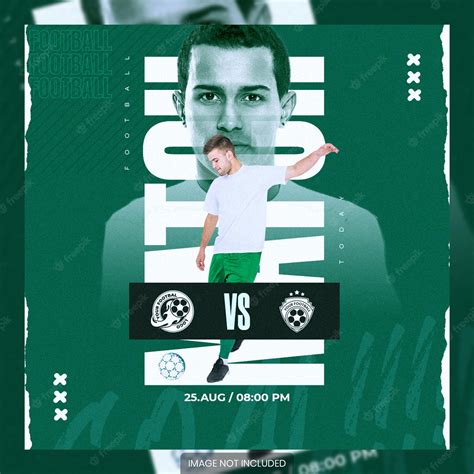 Premium Psd Matchday Poster Social Media Post Template