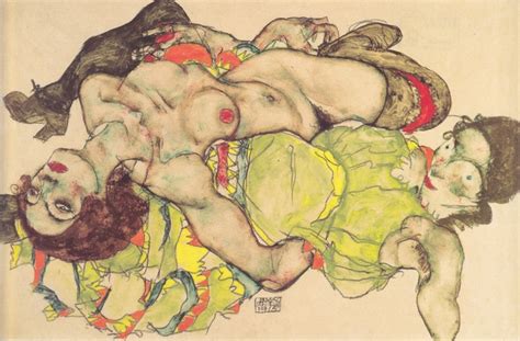 Couple De Femmes Amoureuses Egon Schiele Artwork On Useum