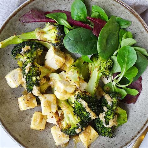 Baked Garlic Miso Broccoli And Tofu Anti Candida Kitchen