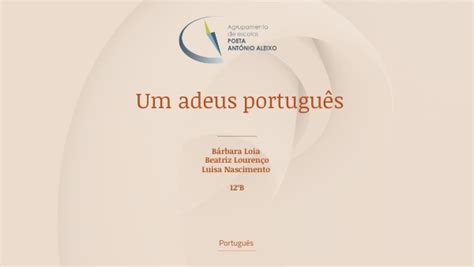 12ºb Um Adeus Português