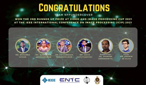 Entc Team Becomes The 2nd Runners Up Of The Ieee Video And Image