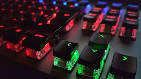 Keyboards Rgb Roccat Roccat Vulcan Aimo Colorful Pc Gaming Closeup