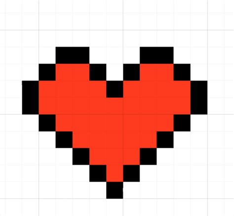 How To Make A Simple Pixel Art Heart 8 Steps With Pictures