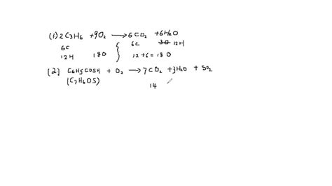 Solved Write Balanced Equations To Represent The Complete Combustion Of Each Of The Following In