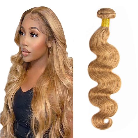 Amazon Blonde Body Wave Bundles 27 Bundles Human Hair Honey