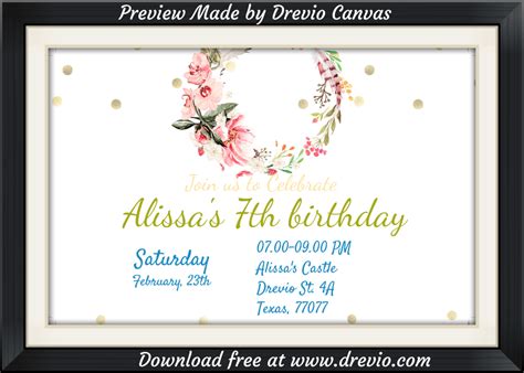 FREE Bohemian Invitation Templates | DREVIO