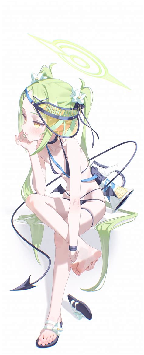 Nagomi Naka Nozomi Blue Archive Blue Archive Absurdres Highres 1girl Bikini Breasts