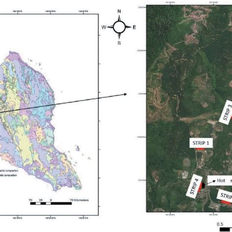 Geological Map Of Peninsular Malaysia With An Inset Of The Map Showing