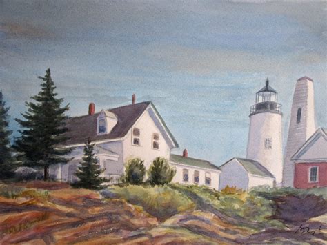 Lighthouse in Maine | Art by Greg