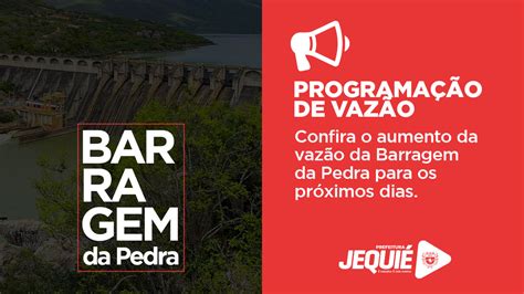 CHESF anuncia aumento da vazão da Barragem da Pedra após chuvas na