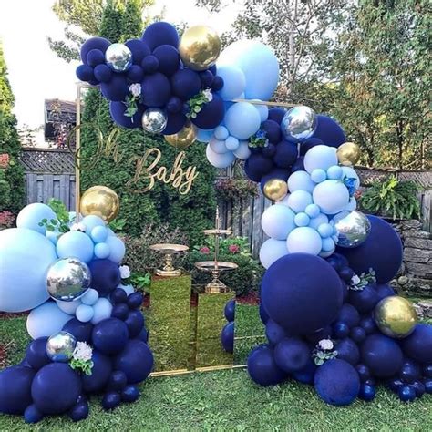 Guirlande De Ballons Bleus Arche Ballon Bleu Pi Ces Multi