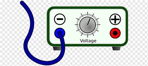 Fuente De Voltaje Eléctrico Potencial Diferencia Alto Voltaje Iconos De